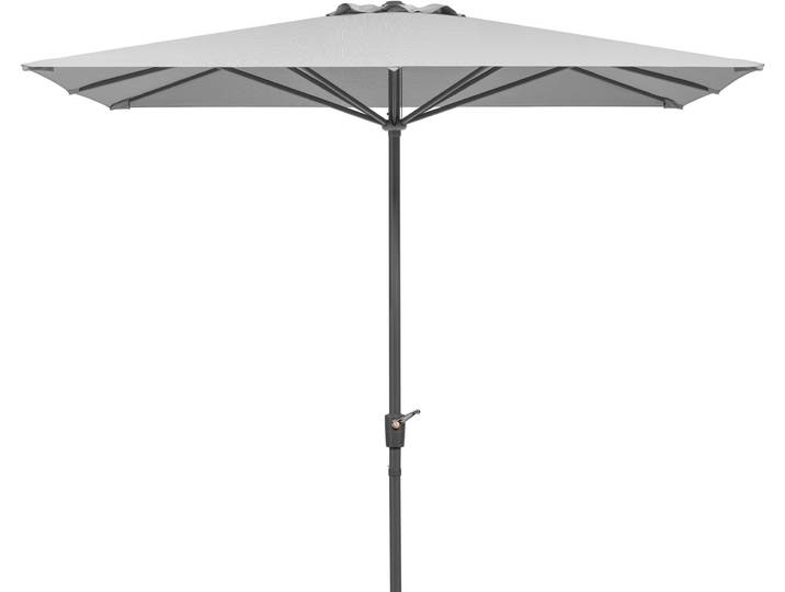 Marktschirm SCHNEIDER SCHIRME Korsika , grau (natur), Obermaterial: 100% Polyester, Standschirme, Marktschirm, 270 x 270 cm
