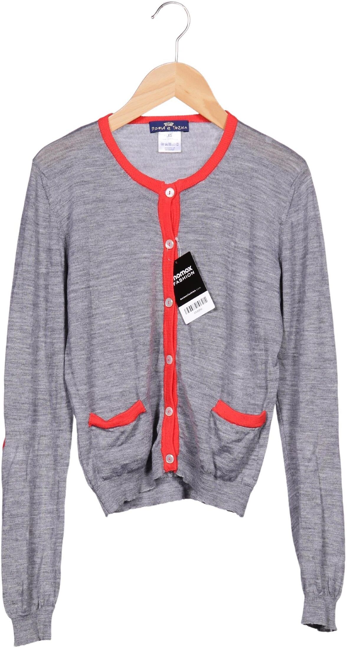 Roma e Toska Damen Strickjacke, Mehrfarbig, Gr. XS, Merino - Second Hand