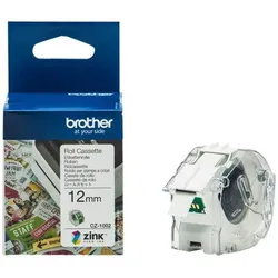 Original Brother CZ-1002 Farbetikettenrolle 12 mm breit, 5 m lang