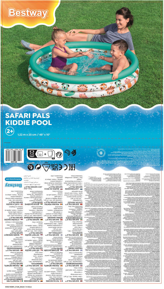 Bestway Planschbecken Safari Pals Ø 122 x 25 cm
