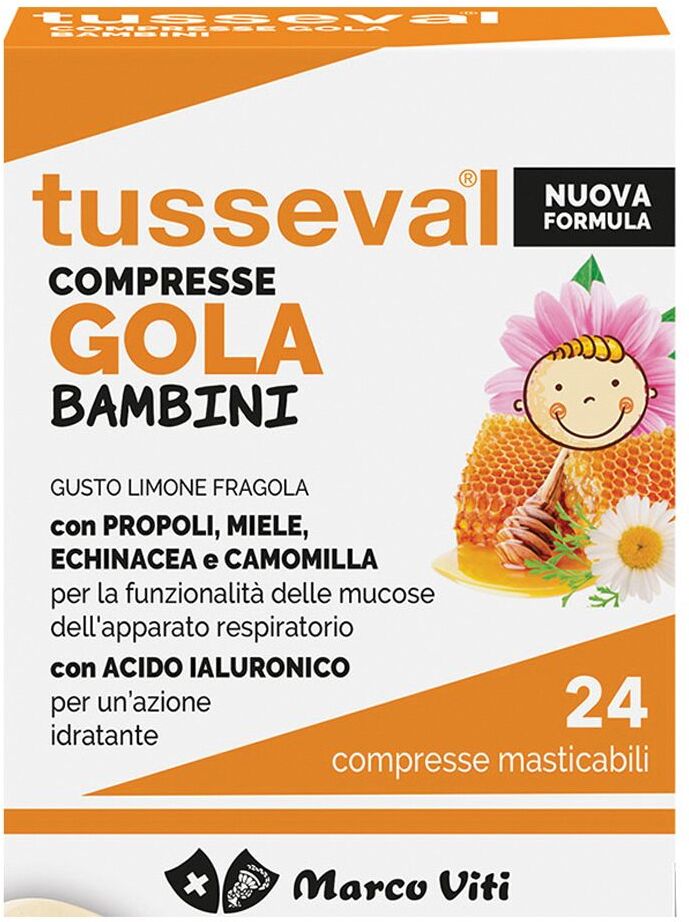 MARCO VITI FARMACEUTICI SpA Marco Viti, Tusseval Gola Bambini, 24 Compresse