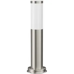 ledscom.de Wegelicht / Pollerleuchte PORU für außen, IP44, 39 cm, edelstahl, 1x E27 max. 40W