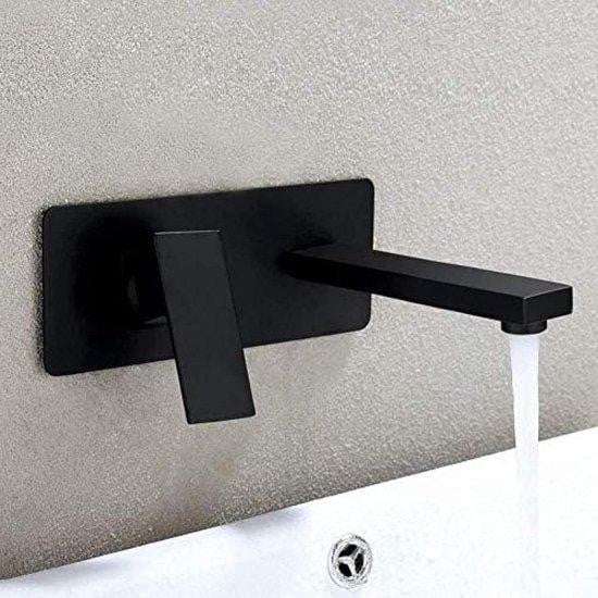 Keuken Wastafelkraan - Mengkraan Muur - Loodvrij Messing - Chroom