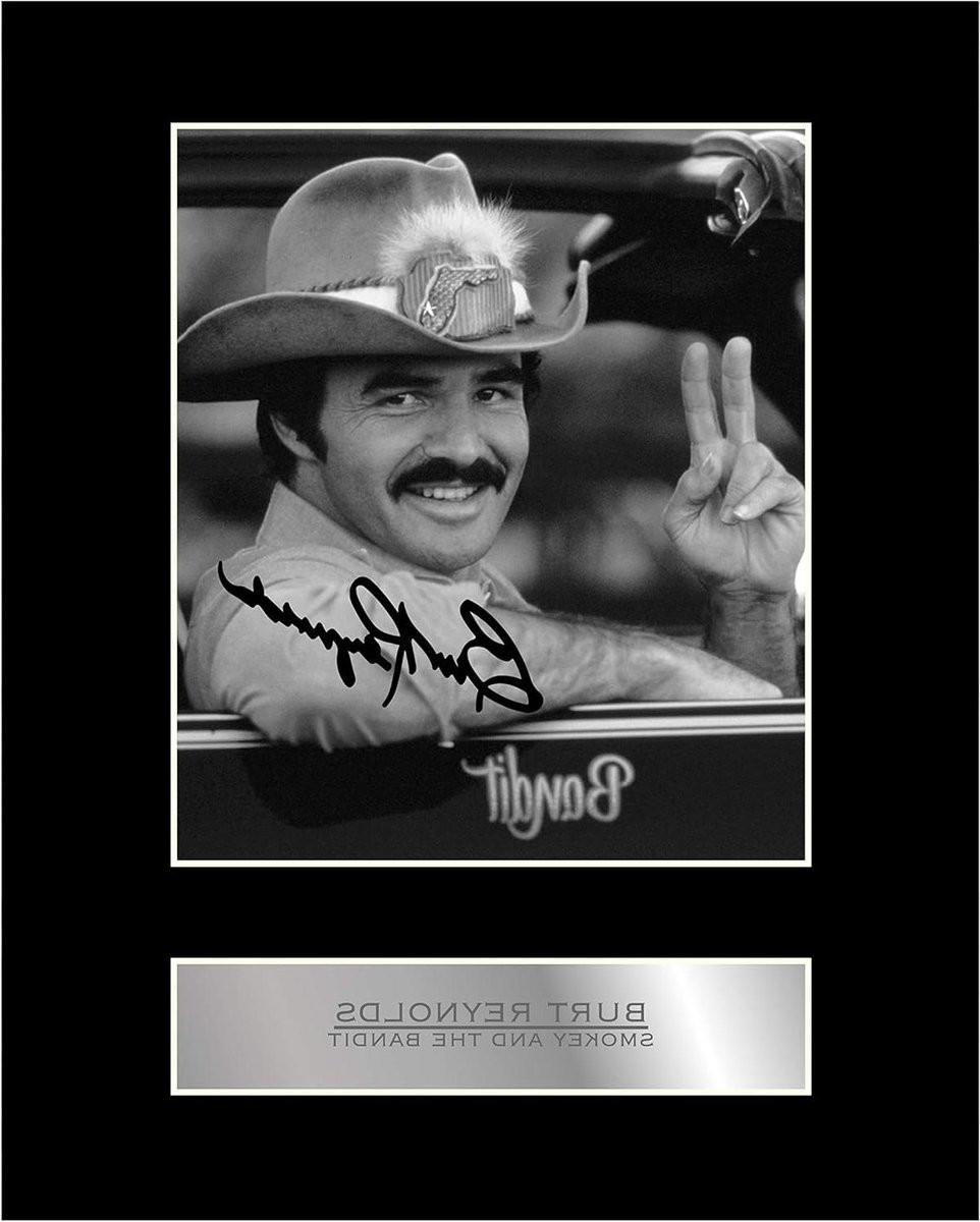 Burt Reynolds Foto Display Smokey Bandit Print Film Memorabilia Zwart - 25,4 x 20,3 cm