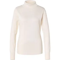 Tchibo - Feinstrick-Rollkragenpullover - Damen - Gr. L - creme