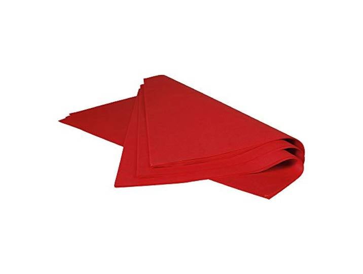 CLAIREFONTAINE 393606C - Papier de Soie Rouge 50x75cm 18g - 480 Feuilles