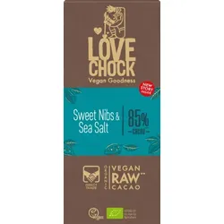 Lovechock Tafel Kakaonibs und Meersalz bio