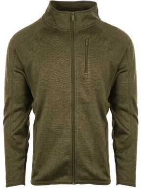 Burnside B3901 Men's Full Zip Sweater Jacket in Military Green size 3XL   Polyester fleece 3901
