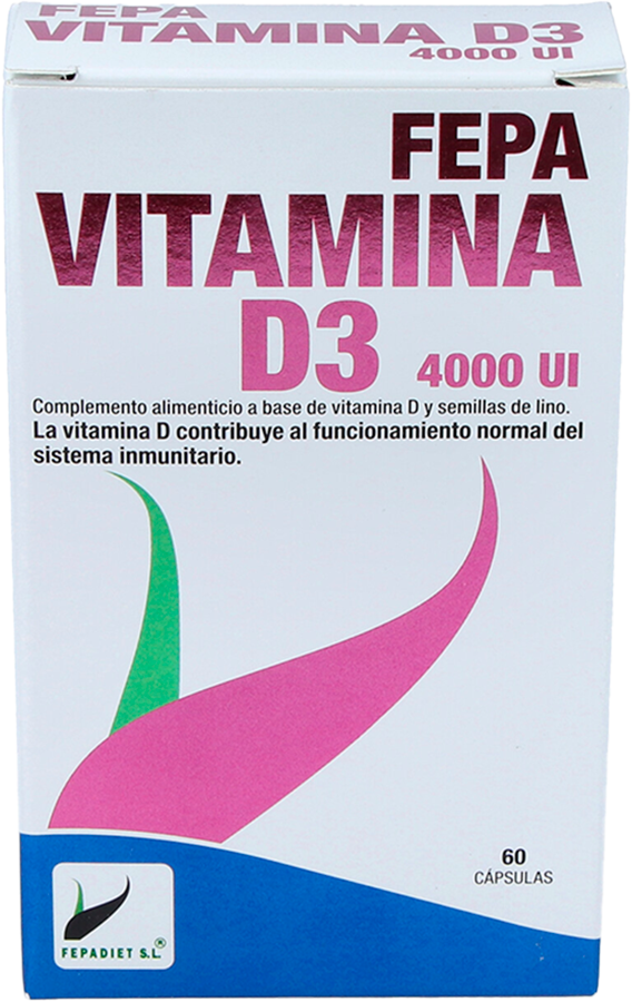Fepadiet Vitamin D3 4000Ui 60 Capsules