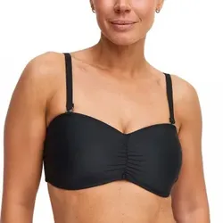 Swegmark Rio Bandeau Bikini Bra Padded Cups Schwarz C 75 Damen