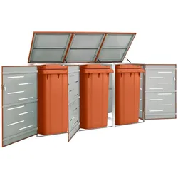 vidaXL, Gartenhaus + Gartenschrank, Clay