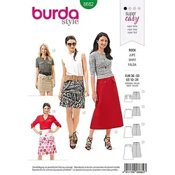 burda Schnitt 6682 "Rock in A-Linie-Form"