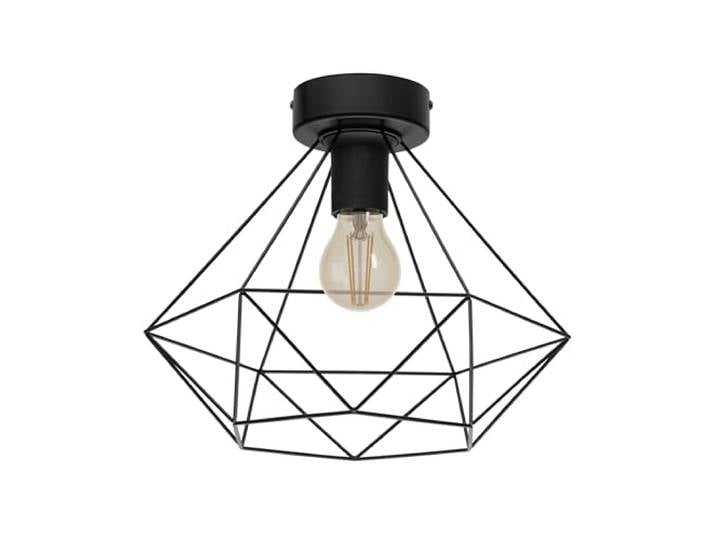 Eglo Lampe de plafond TARBES\, plafonnier à flamme vintage au look rétro matériau : acier\, couleur : noir\, douille : E27