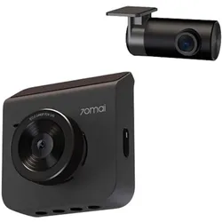 70mai A400 + Rear Camera RC09 Set EU (GPS-Empfänger, WQHD), Dashcam, Grau, Schwarz