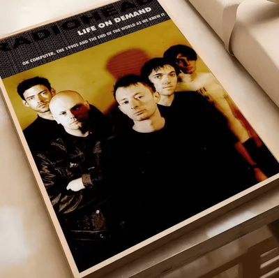Inspire Picks Radiohead Vintage Rock Band Poster Retro Music Wall Art Decor 11 57x80cm No Frame