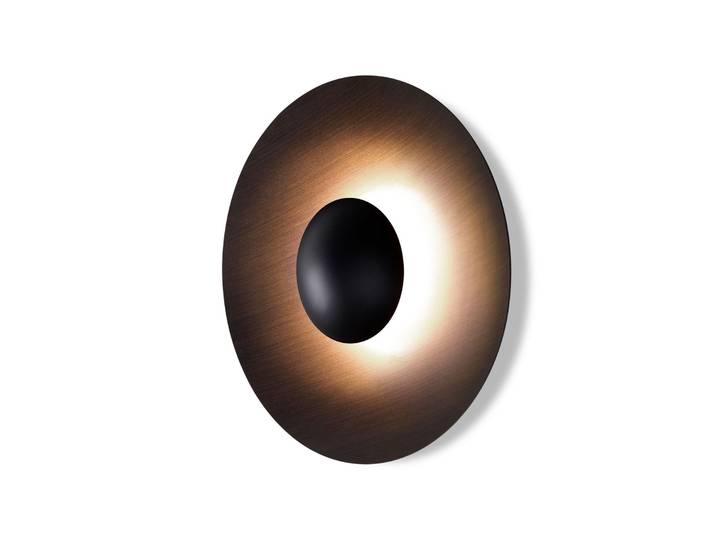Ginger 20 C applique murale/plafonnier Wenge-Wenge - MARSET - Salon / séjour - Design - Métal - Rond