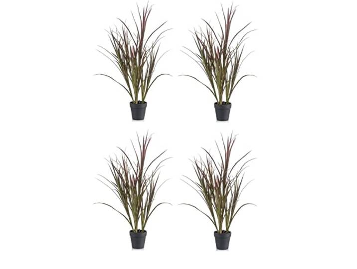 4er Set künstliches Outdoor Gras im Topf H. 90cm UV Proof Emerald Topfpflanze