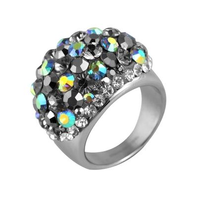 Fingerring AKZENT "Antonella, langlebig" Gr. 60, schwarz, Fingerringe, Damen, 60, Edelstahl, Fingerring