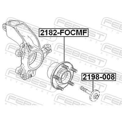 FEBEST Radnabe 2182-FOCMF Vorderachse für Ford