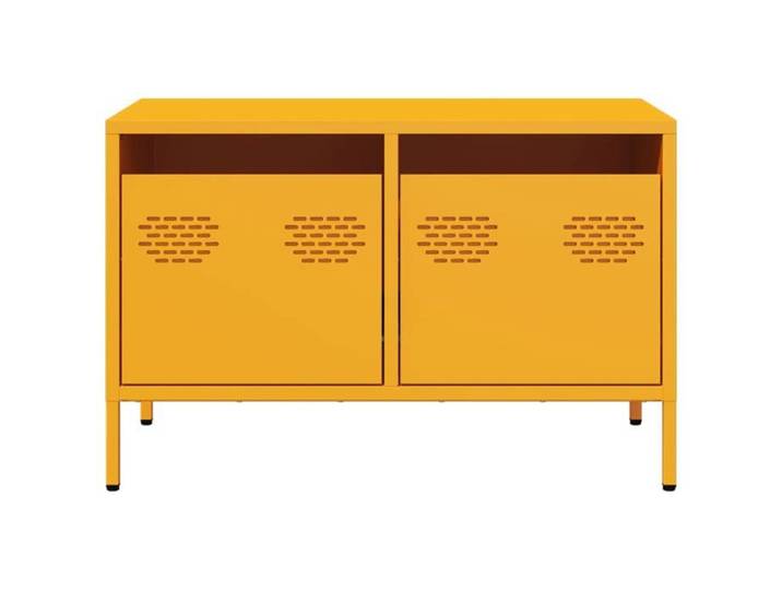 Cabinet TV - Jaune - Meuble TV pour Télévision - 1 PC - jaune moutarde 68x39x43 5 cm acier laminé à froid T1757