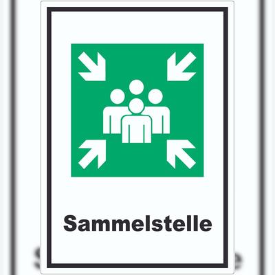HB-Druck Sammelstelle Aufkleber A2 (420x594mm)