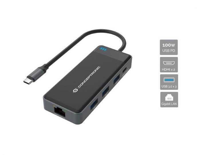 Conceptronic Laptop-Dockingstation DONN14G laptop-dockingstation & portreplikator Kabelgebunden USB
