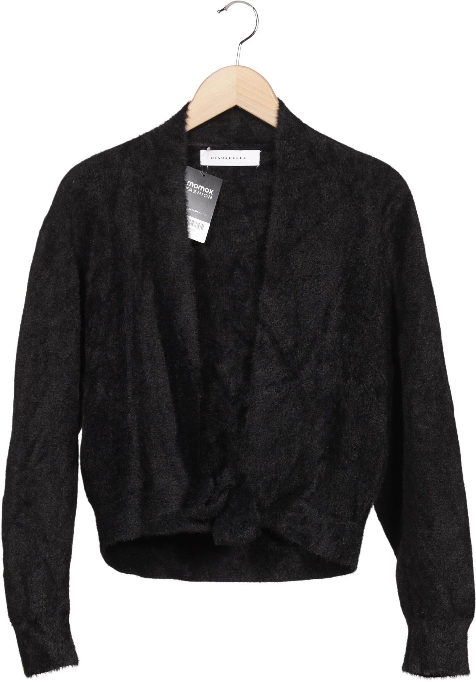 Rino&Pelle Damen Strickjacke, Schwarz, Gr. L, Synthetik - Second Hand