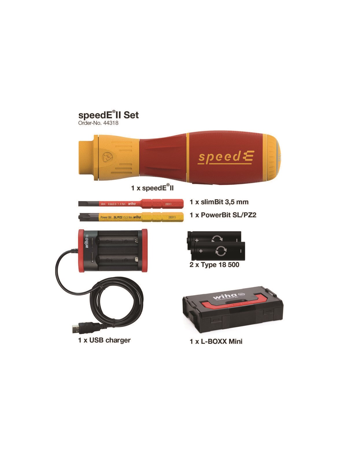 Wiha e-screwdriver speede ii vde 1000v