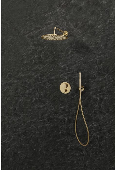 Herzbach LIVING SPA Slim-Regenbrause 30.600300.1.03 300mm PVD Gold