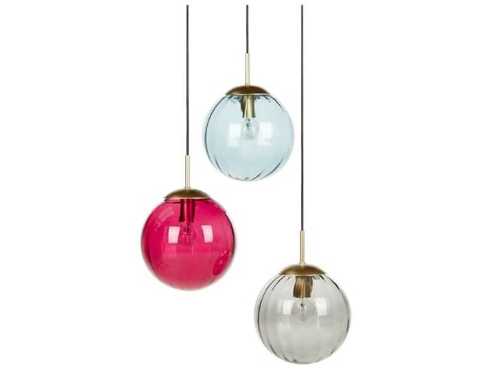 Hängelampe aus Glas mehrfarbig / bunt 3-flammig Kugelform 3er Set Kangaroo