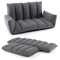 Helloshop26 - Klappbares Bodensofa 119 x 76 x 60 cm individuell anpassbarer Komfort zusammenklappbar für platzsparende Aufbewahrung