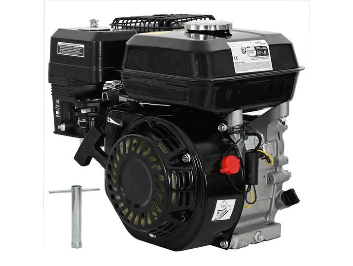 vidaXL Benzinmotor 6,5 PS 4,8 kW Schwarz