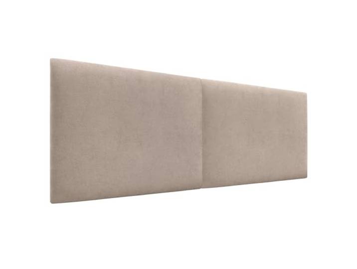 DHOME Gepolstertes Kopfteil Glatt aus Aqualine-Stoff Höhe 70 cm Dicke 4 cm und 8 cm für Wand Akustische Kopfteile Schallabsorbierend Kopfstütze (Stoff Beige, 160cm Dual, Dicke 4cm)