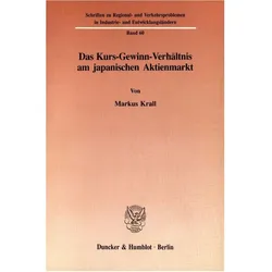 Das Kurs-Gewinn-Verhältnis am japanischen Aktienmarkt., Fachbücher von Markus Krall