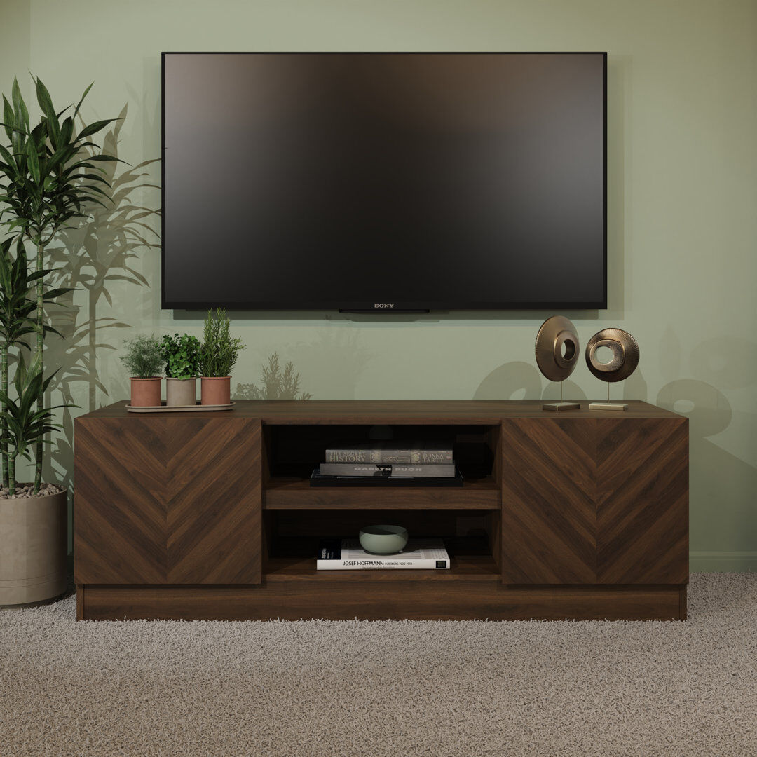 Natur Pur Collins TV Stand for TVs up to 55" Royal Walnut 55"