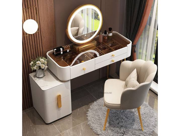 Coiffeuses de créateur européennes, commodes de maquillage pour la maison, meubles de chambre à coucher, coiffeuses de luxe, tables de maquillage, armoires de rangement pour salon