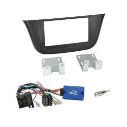 Iveco Daily (VI) ab 07/2014 Einbauset 2-DIN Doppel DIN Radioblende+Lenkradada...