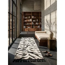 Läufer Hochflor Monochrom 80 x 300 cm - MARA   Kadima Design