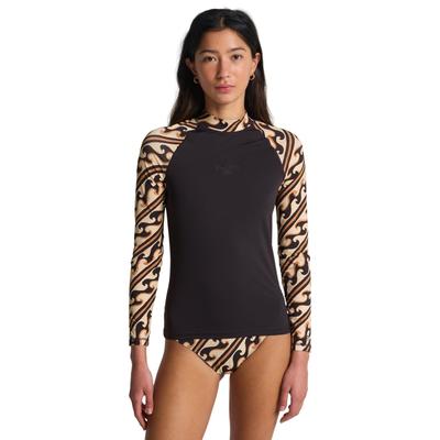 Badeanzug BILLABONG "Tropic Surf Print", Damen, Gr. M, braun (schwarz), Polyamid, Badeanzüge Badeanzug