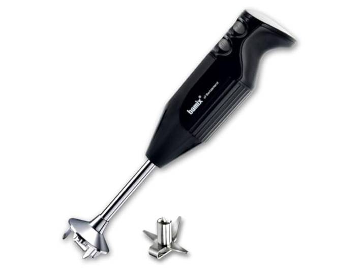 bamix Set avec mixeur plongeant M160 ONE avec couteau étoile en inox\, 160 W\, 2 vitesses\, Fabriqué en Suisse\, Noir