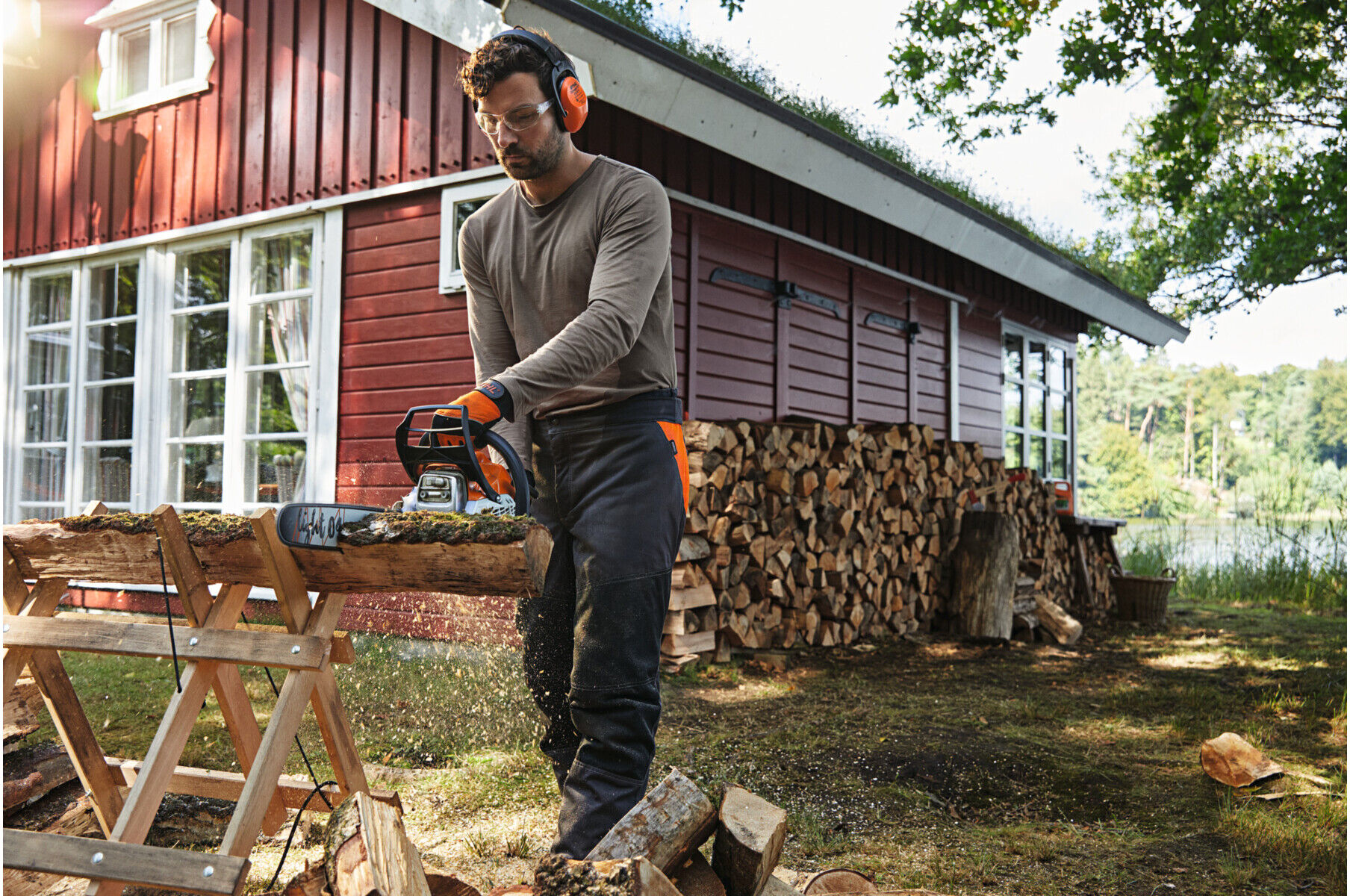 STIHL Benzin-Motorsäge MS 182 C-BE, PM3, Schienenlänge 30 cm (11482000094)