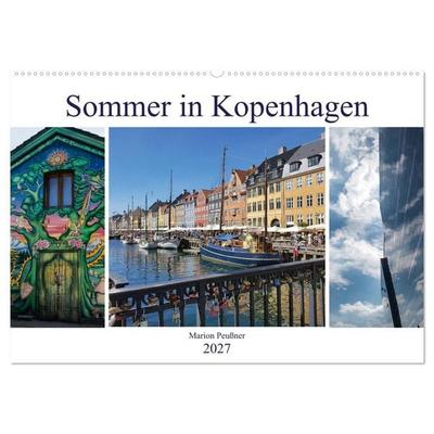 Sommer in Kopenhagen (Wandkalender 2027 DIN A2 quer), CALVENDO Monatskalender