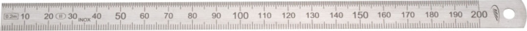 Helios Preisser Biegsamer Stahlmaßstab RCr. Teilung: B 150 x 13 x 0,5 mm ; Helios-Preisser (460521)