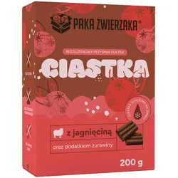 PAKA ZWIERZAKA – Lammfleisch-Kekse mit Preiselbeeren (200g)
