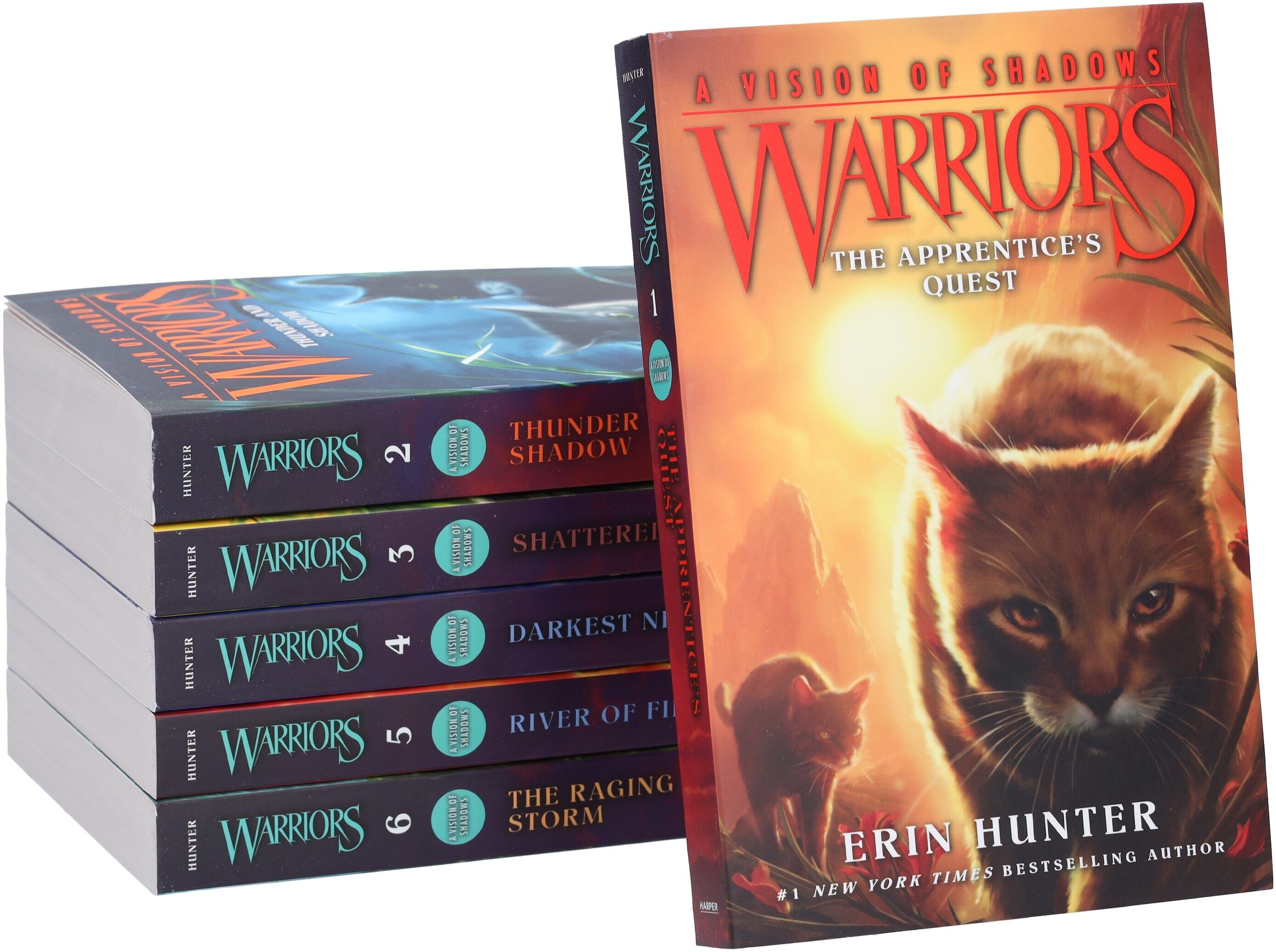 Warrior Cats by Erin Hunter: Series 6 A Vision of Shadows 6 Books Collection Set - Ages 8+ - Paperback HarperCollins Publishers