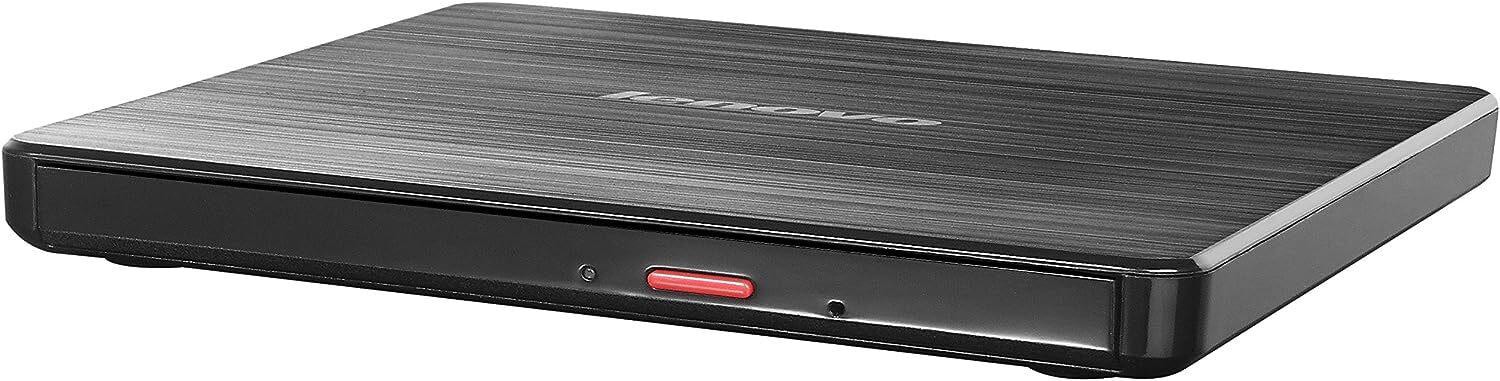 Lenovo Slim Externer DVD-Brenner DB65 Schwarz, DVD±RW (±R DL), USB 2.0