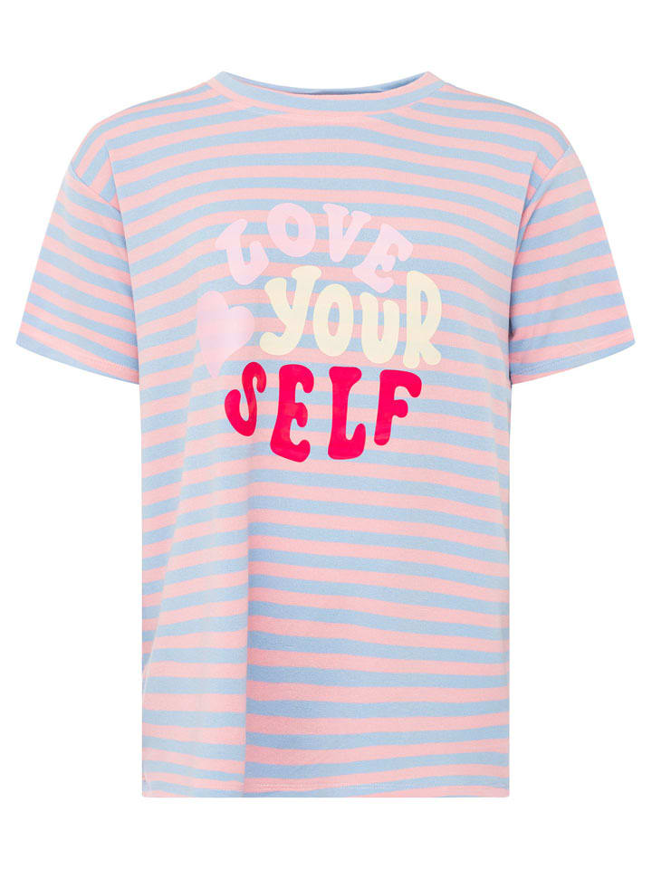 Zwillingsherz Shirt in Rosa/ Hellblau - onesize