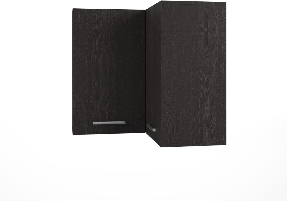 Wasophoogte Keukenkast Module O6 Bovenkast - Zwart - B/D/H: 81 x 81 x 77 cm