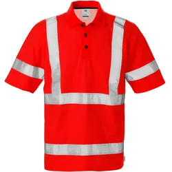 Warnschutz Poloshirt "7025 PHV" UV-Schutz - 4XL - Rot
