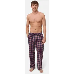 COZY PYJAMA HOSE - Marineblau/Rot - L